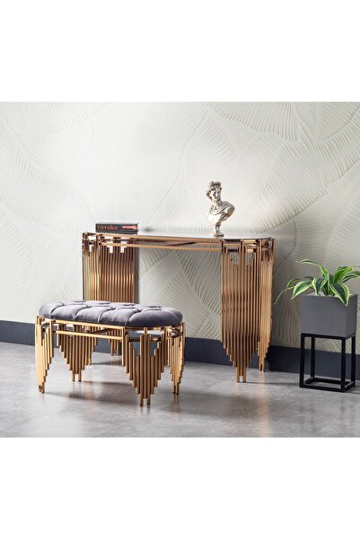 VOVOKO Dresuar Takımı Ultra Lak Kaplama Puflu 120cm Uzunluk