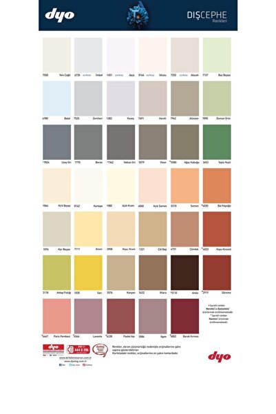 Dyo Teknotex Teflonlu Dış Cephe Boyası 7,5 Lt