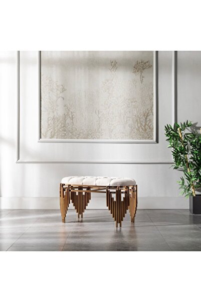 VOVOKO Dresuar Takım Ultra Lak Kaplama Dresuar Puf Ayna Dahil Takım Set 120cm