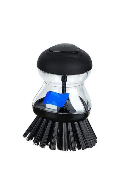 Tiesa Home Perie de vase din plastic cu recipient - cu detergent lichid