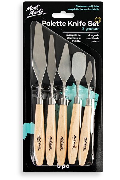 Mont Marte MM Paslanmaz Çelik Palet Bıçağı Seti 5 parça