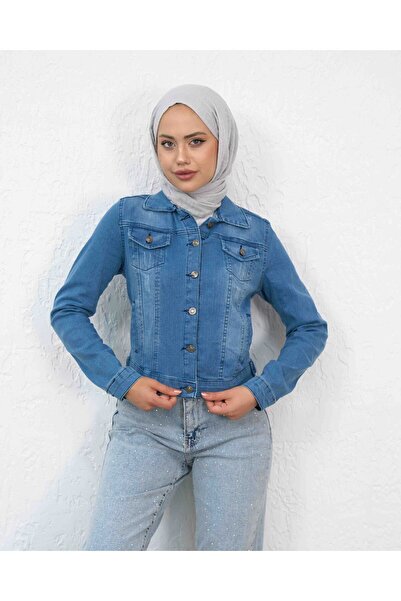 sorisso سترة قصيرة من الدنيم