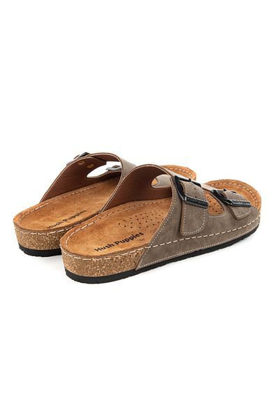Hush Puppies Beauty 624250 - Genuine Leather Women's Slippers with Anatomical Sole and Adjustable Buckle