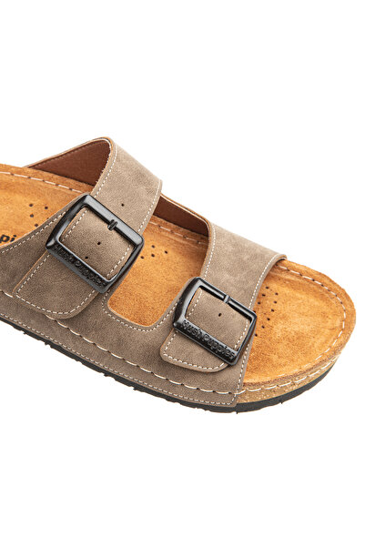 Hush Puppies Beauty 624250 - Genuine Leather Women's Slippers with Anatomical Sole and Adjustable Buckle