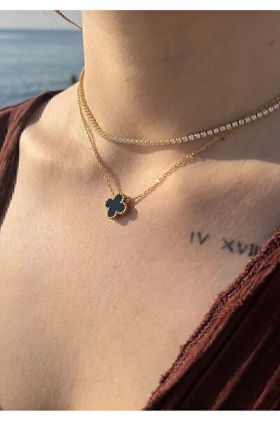 BALM STORE Çelik    yonca kolye