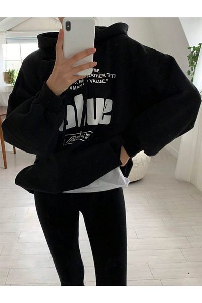 Revasser Value Colorful Unisex Men's/women's Oversize Cotton Hooded Sweatshirt - Custom Printed
