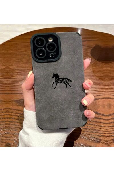 FİŞNEİLETİŞİM حافظة آيفون 15 بروماكس ذات مظهر جلدي