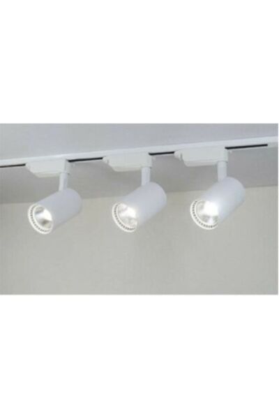 ZMR Ledli Beyaz Kasa Günışığı 3 Adet 30watt 360 Derece Dönebilen Ray Spot