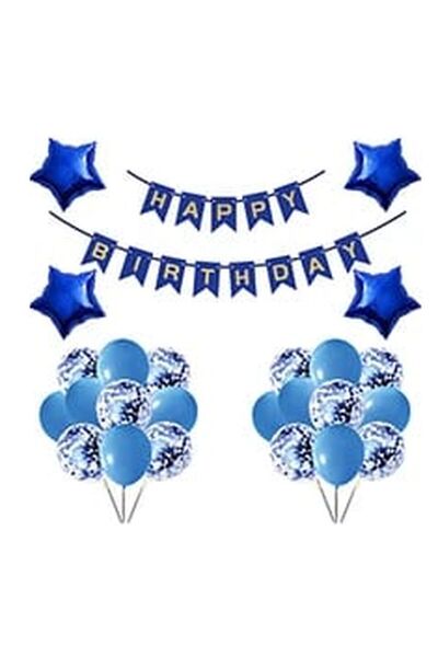 DÜVENCİ TİCARET Set de baloane pentru ziua de naștere cu model de stele