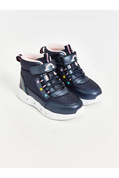 LC Waikiki Lcw Steps Baby Girl Sports Shoes - Light Navy Blue, Lace-Up and Velcro