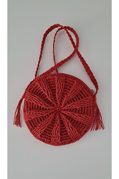 Nisa EL ÖRGÜSÜ MAKARON MODEL OMUZ ÇANTASI