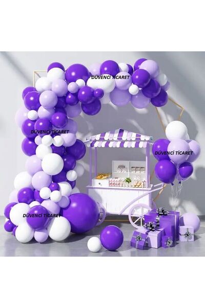 DÜVENCİ TİCARET Set Lanțuri Balon - Mov