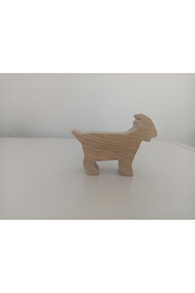 Gepetto Unpainted Wooden Raw Toy Animal - Goat