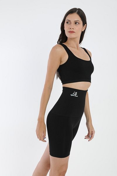 Light Black 2 Size Slimming - Double-Layer - Recovery - Postpartum - Short Corset Shorts (Outwear)