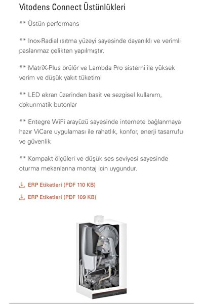 Viessmann Vitodens Connect 25/29 Kw