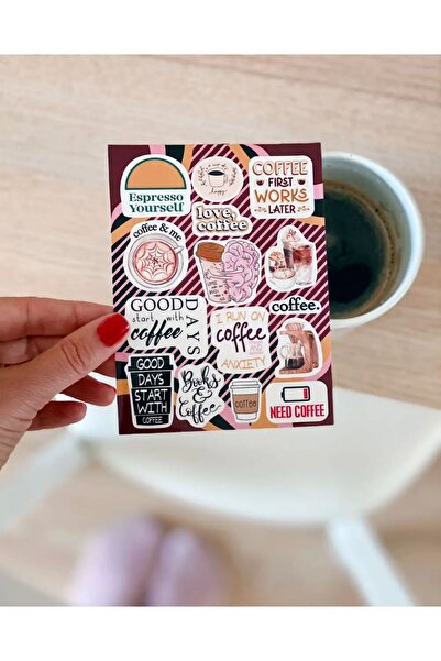 Bikutumutluluk COFFEE LOVELY MESSAGED STICKER SET