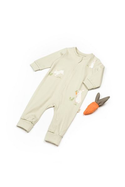 BabyCosy Organic Wear Babycosy Organic Zippered Wear Jumpsuit