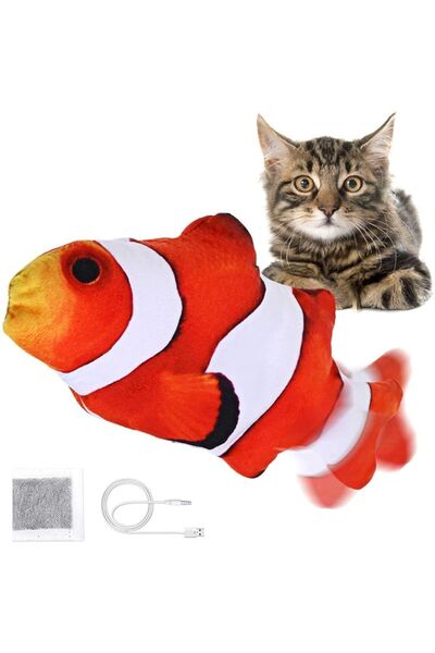 Lion Hareketli Oynayan Balık Catnip Hediyeli