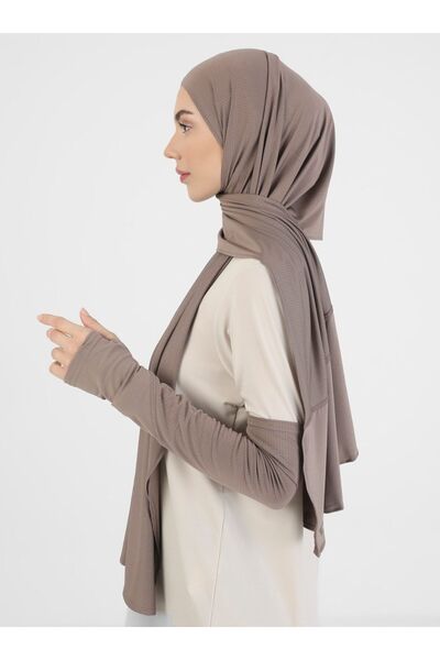 Ecardin Pro Scarfs Șal Sport Micro / Set Micro Mâneci Sport - ST097 Koyu Vizon