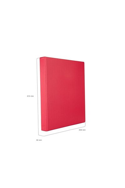 2K مجلد عرض المستندات مقاس A4 PVC ذو 4 حلقات للطلاب والمكتب مع جيب داخلي مقاس 27 × 32 سم (200 ورقة)