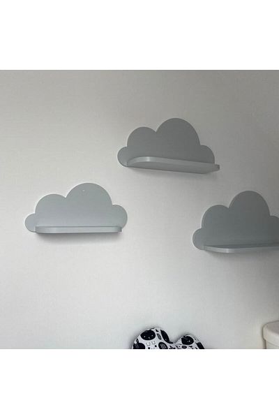 EMTA 3 Piece Cloud Shelf Set Gray