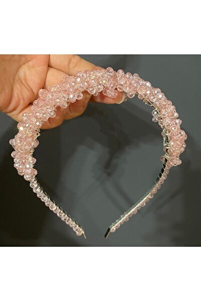 DesaAccessories Kristal Taşlı Nişan, Kına, Gelin, Düğün, Abiye Tacı