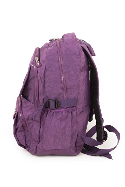 İMAKS 571 Krinkıl/Klinkır - Водонепроникний, легкий, багатомісний, середнього розміру шкільний та спортивний рюкзак - фіолетовий 3D