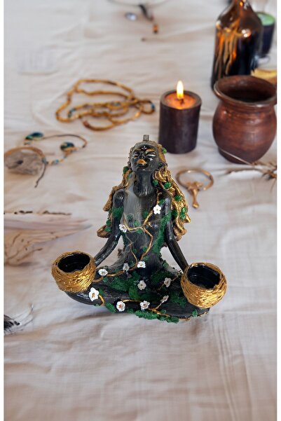 CADI KAZANI Gold Doğa Ana , Toprak Ana Geri Akış Tütsülük - El Yapımı Tütsü B...