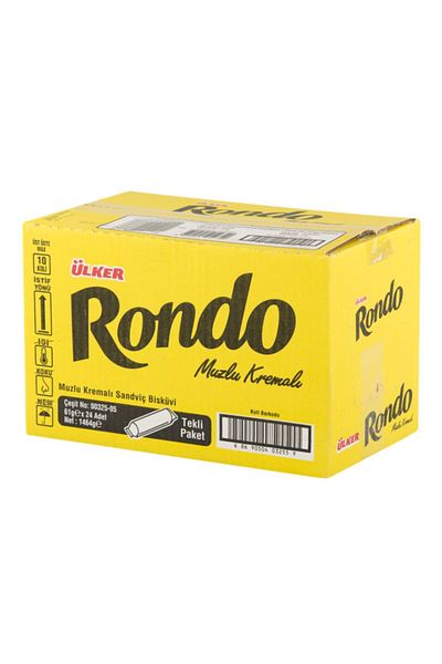 Ülker Rondo Banana Flavored Biscuit 61 Gr X24 Pieces