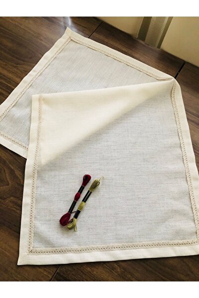 İpekce kanavice 45*100 Cm Linen Kumaş Işlemelik Ranır