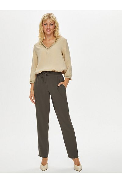 Faik Sönmez Elastic Waist Comfort Fit Trousers 69051
