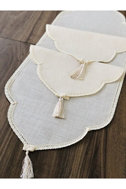 İpekce kanavice Linen Etamin Işlemelik Yatak Odası Takımı