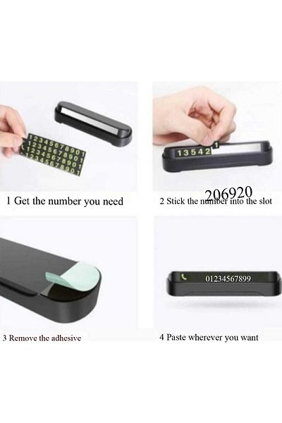 Carub Car Parking Number Number Phosphorescent Shining Numbers Open Close Mechanism