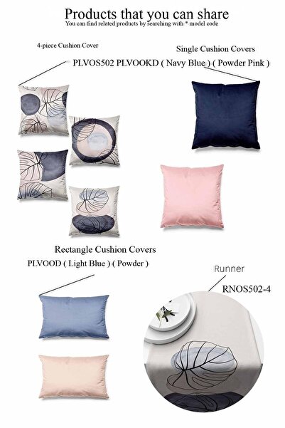 Pilloveland Double Sided Printed Autumn Patterned Set of 4 Suede Throw Pillow...