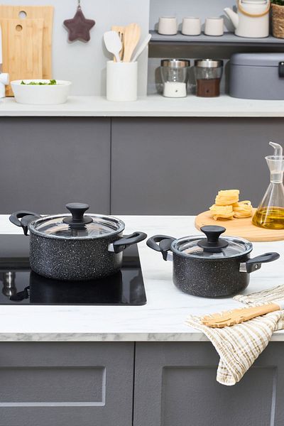 Karaca Biogranite Lena 4 Piece Midi Cookware Set