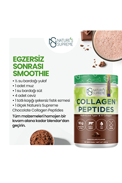 Nature's Supreme Collagen Peptides Powder 400 gr -ÇİKOLATA