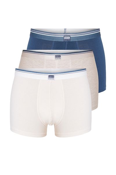 Trendyol Collection 3 Pack Patterned Cotton Boxers - Tmnaw25Bx00014