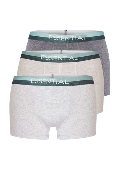 Trendyol Collection 3 db pamut mintás boxer csomag - TMNAW25BX00013