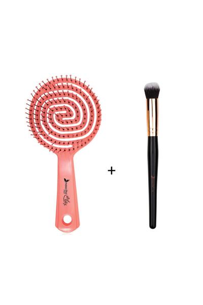 nascita Επαγγελματική τρισδιάστατη βούρτσα μαλλιών - 2 οβάλ κονσίλερ, μοντέλο...