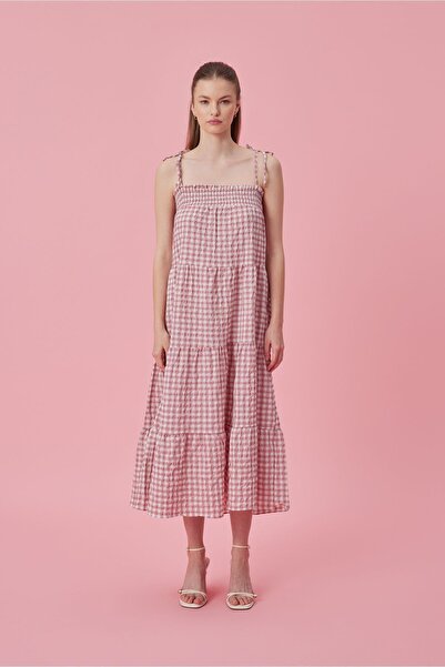 Mathilda Store Kadın Pötikareli Ip Askı Elbise