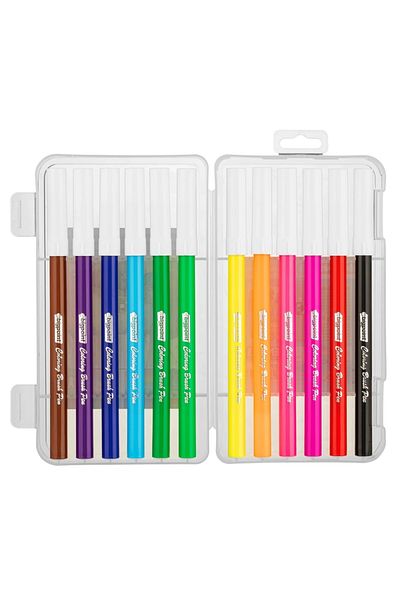 Bigpoint Set of 12 Felt Tip Pens - Plastic Box