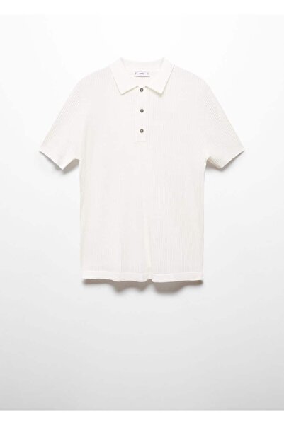 MANGO Man Pamuklu triko polo gömlek