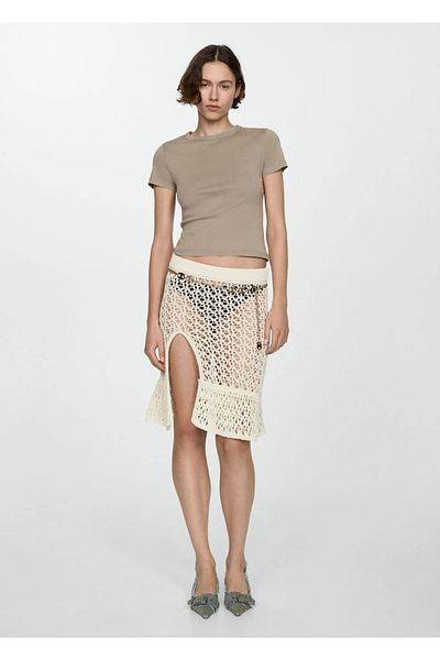 MANGO Woman Βαμβακερό T-Shirt - 100%