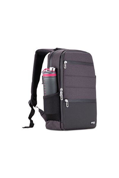 Classone Bp-Tx304 Combo Series 15.6'' Waterproof Fabric and Zipper Notebook, Laptop Backpack - Anthracite