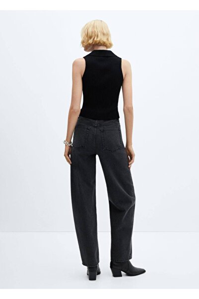 MANGO Woman Yüksek Belli Balon Jean Pantolon