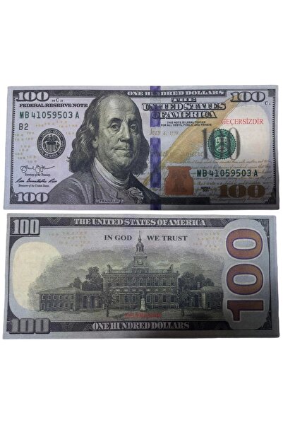 alisverisdevi Geçersiz Düğün Sahte Şaka Oyun Parası 100 Adet 100 dolar