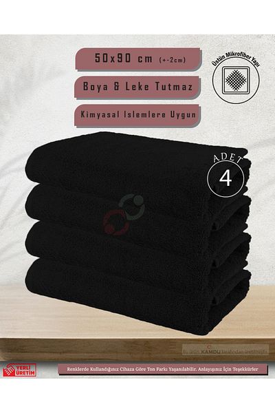 Embays 50X90Cm Microfiber Towel - 4 Pieces Barber, Hairdresser, Athlete and Hand Face Towels
