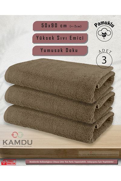 Embays Βαμβακερές πετσέτες 50x90cm - 3 Πετσέτες για κουρείο, κομμωτήριο, αθλητές και προσώπου