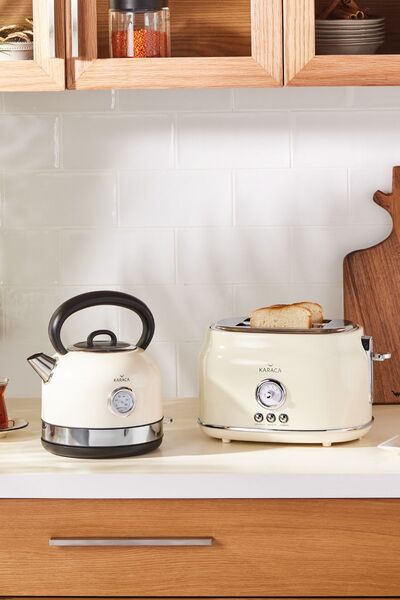Karaca Retro Toaster Cream
