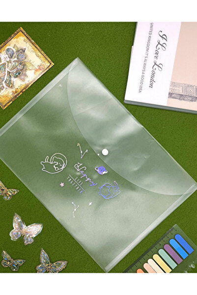 Kağıt Gemi Dükkan Happy Life Together Hologramlı Kedi Ve Uzay Desenli Çıtçıtl...